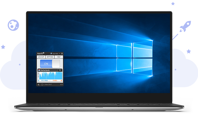 Astrill Windows app preview