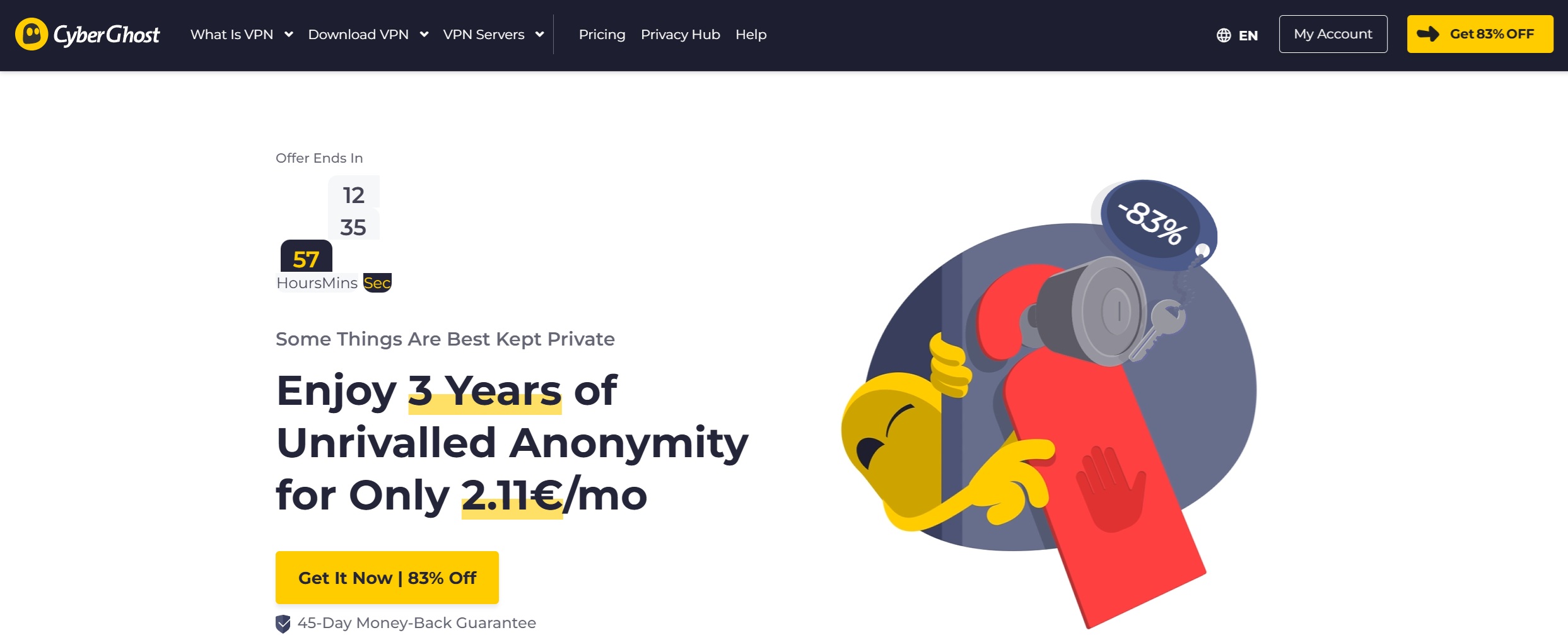 cyberghost website overview