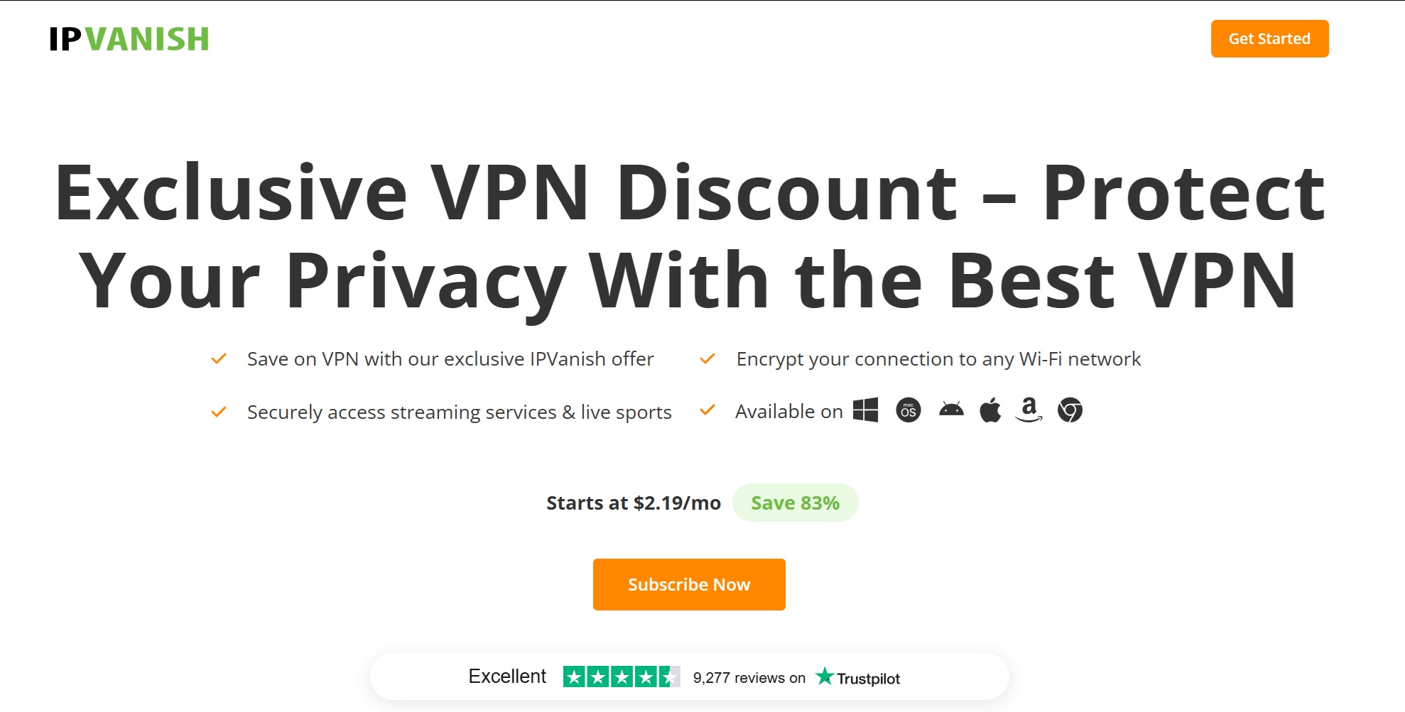 ipvanish website overview