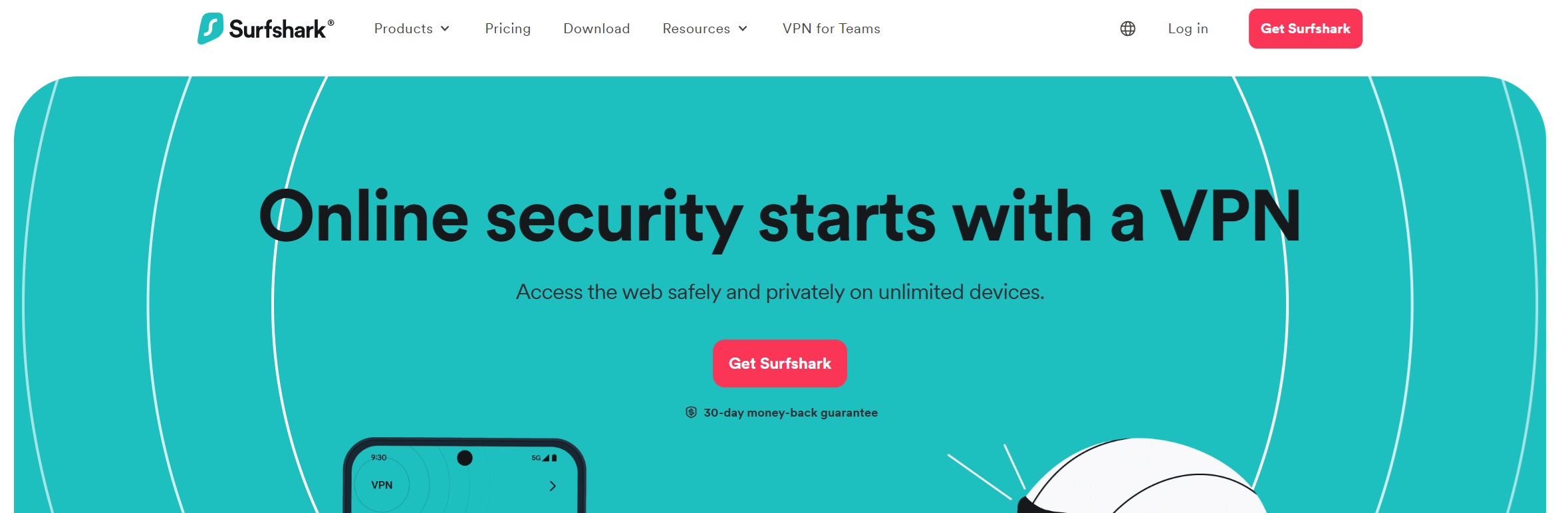 surfshark website overview